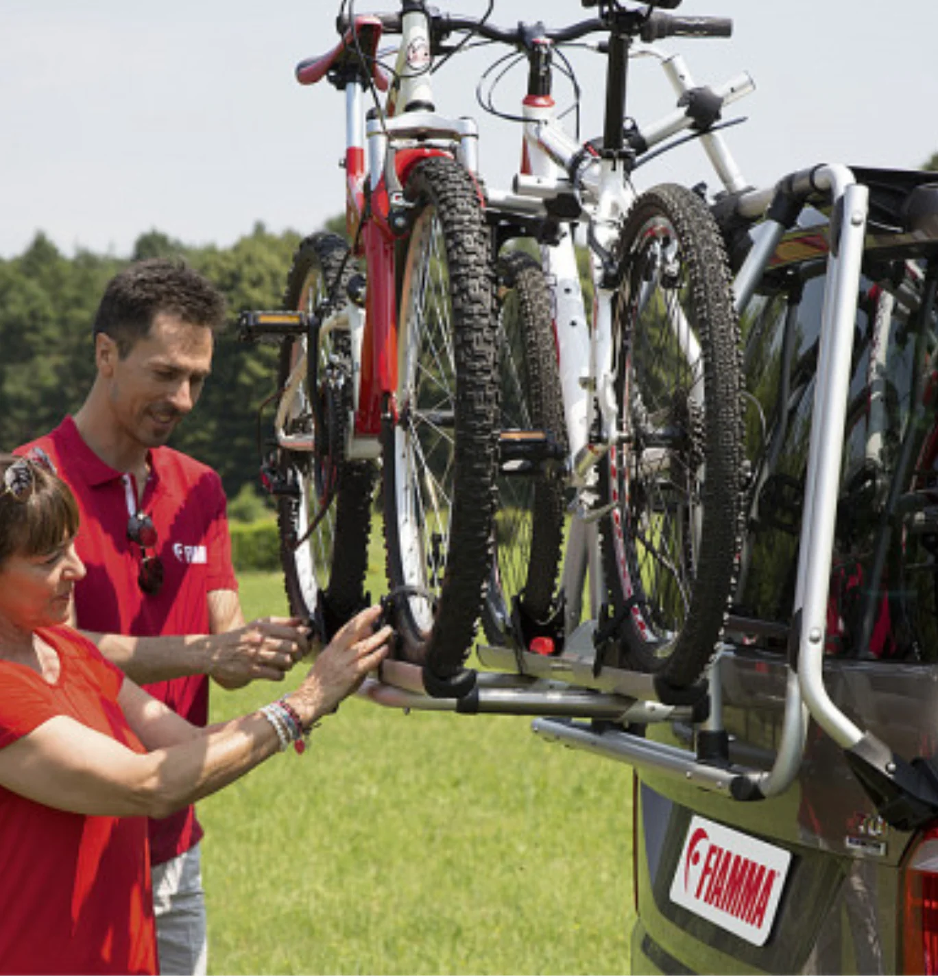 Zadný nosič FIAMMA Carry Bike PRO pre VWT5 cpl. pre 2 kolesá, strieborný</p>