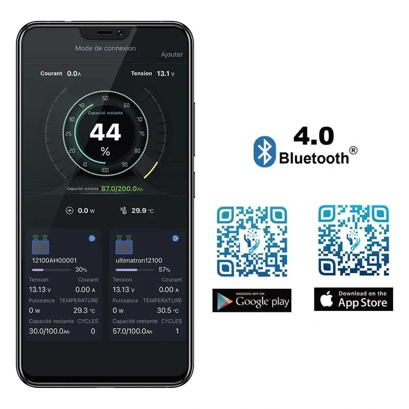 Ultimatron 12,8 V 100 Ah LiFePO4 s vyhrievaním a Bluetooth aplikáciou