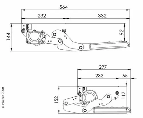 Séria S elektrický schodík 700 mm 12 V</p>