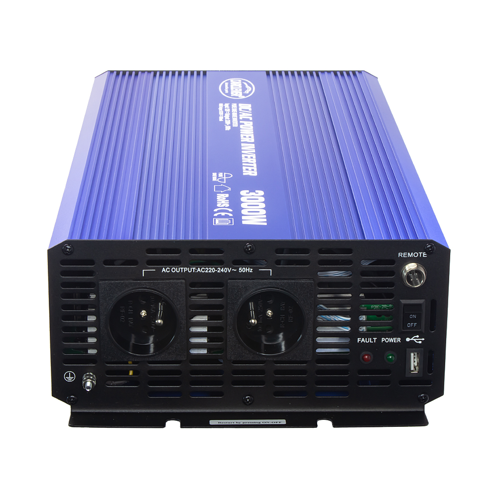 Sínusový menič napätia z 12/230V + USB, 3000W
