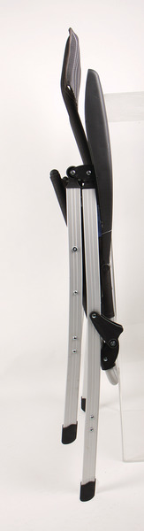 Kempingová stolička Camp4 Colima - antracitová/biela pruhovaná</p>