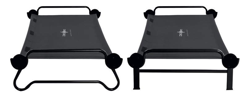 Poschodová posteľ XL s bočnými vreckami - antracitová