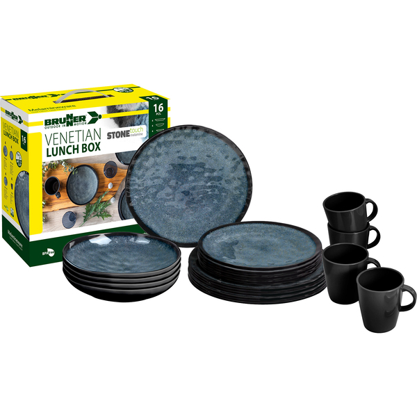Súprava melamínového riadu Brunner VENETIAN- 16 kusov - pre 4 osoby