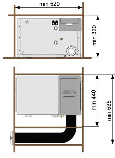 Plynový ohrievač vody Alde Compact 3030