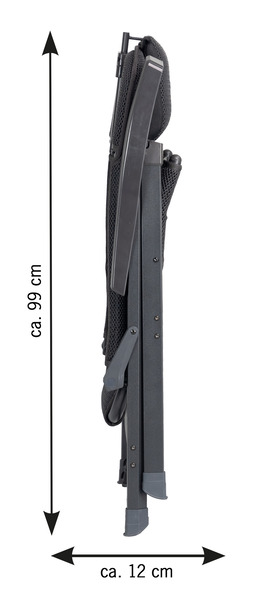 Komfortné čalúnené kempingové kreslo - Westfield Royal Ergofit</p>