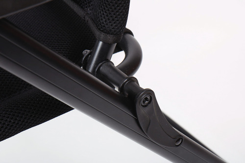 Kempingová stolička Malaga Breeze - Čalúnená čiernou sieťovinou</p>