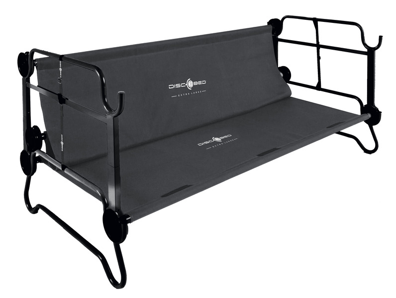 Poschodová posteľ XL s bočnými vreckami - antracitová