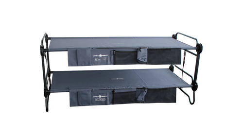 Posteľ Disc-O-Bed L s bočnými vreckami - antracitová</p>