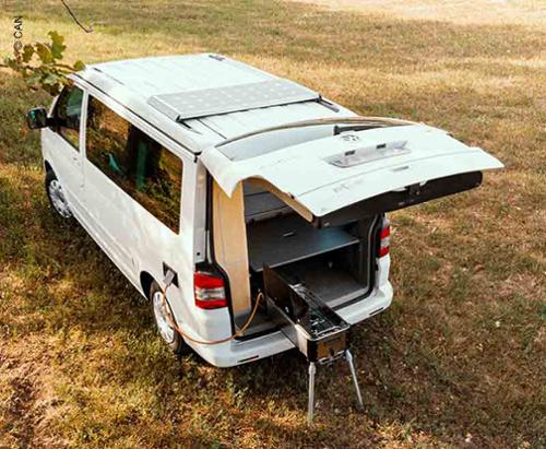 Výsuvná plynová varná doska s 2 horákmi a pľuvadlom, SL1400.LC