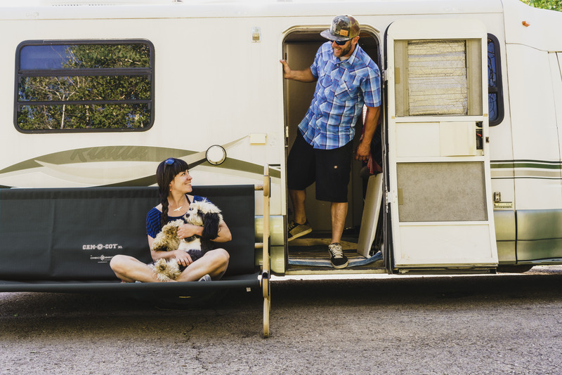 Poschodová posteľ XL s bočnými vreckami - antracitová