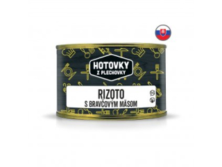 Hotovky z plechovky - Rizoto s bravčovým mäsom 400g