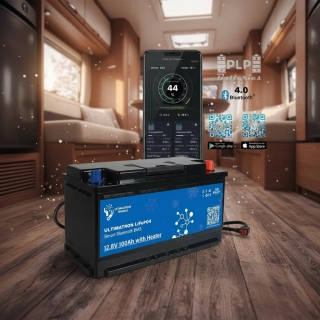 Ultimatron 12,8 V 100 Ah LiFePO4 s vyhrievaním a Bluetooth aplikáciou