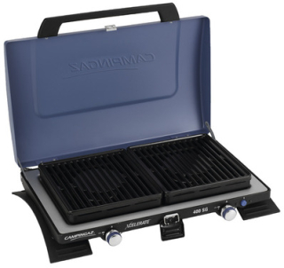 2-horáková varná doska Xcelerate 400SG s 2-dielnym grilovacím nadstavcom