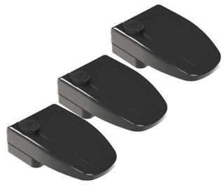 Zámok vonkajších dverí trezora 3 ks čierny