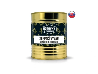 Slepačí vývar s mäsom a zeleninou 800ml